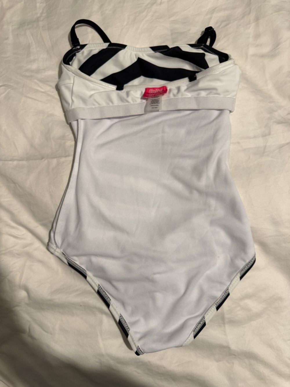 Barbie Black and White Striped One-Piece Swimsuit - Picture 4 of 6
